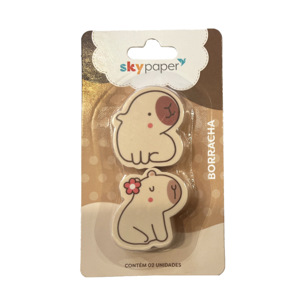 Borracha com 2 unidades Oficial Capivara - CP0201