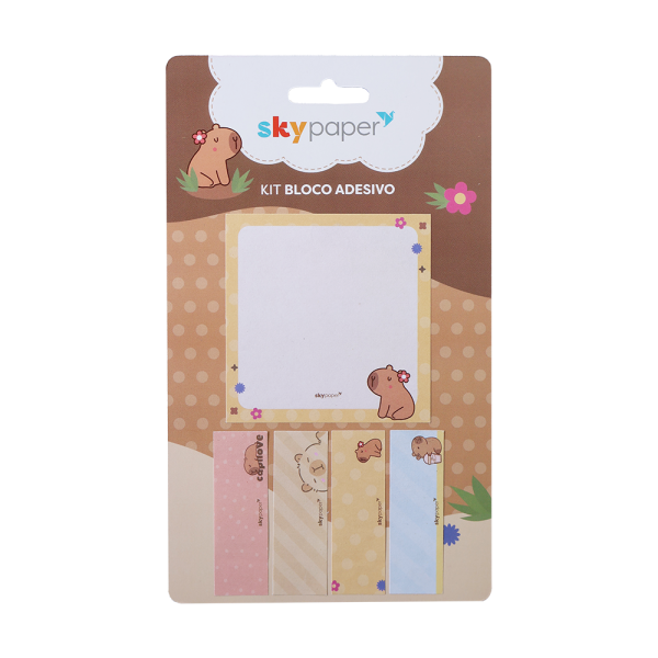 Kit Bloco adesivo com 5 unidades Oficial Capivara - CP2102 - Imagem 2